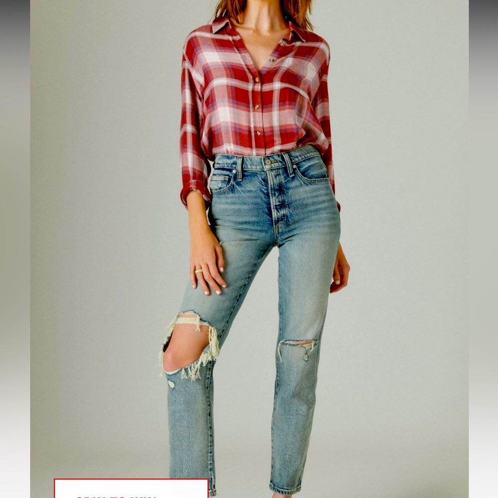 Lucky High Rise Mom Jeans